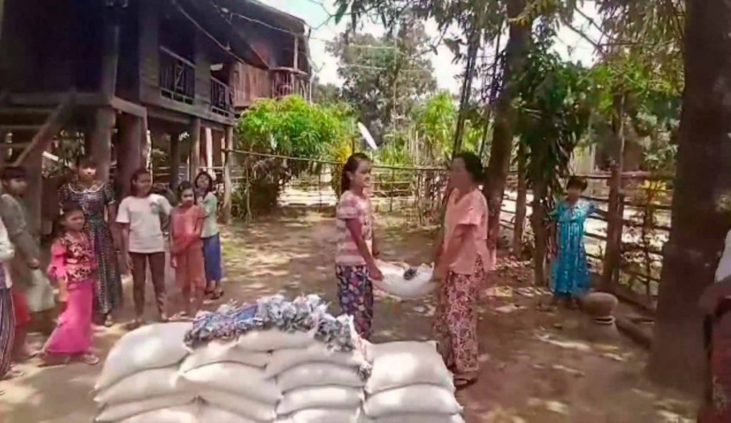 Distribution de riz